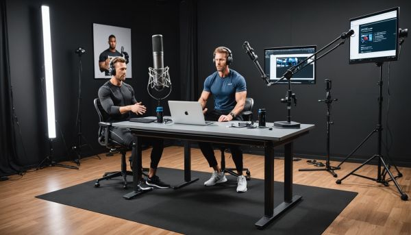Podcast sport, coaching et musculation : pourquoi les coachs passent au studio vidéo professionnel